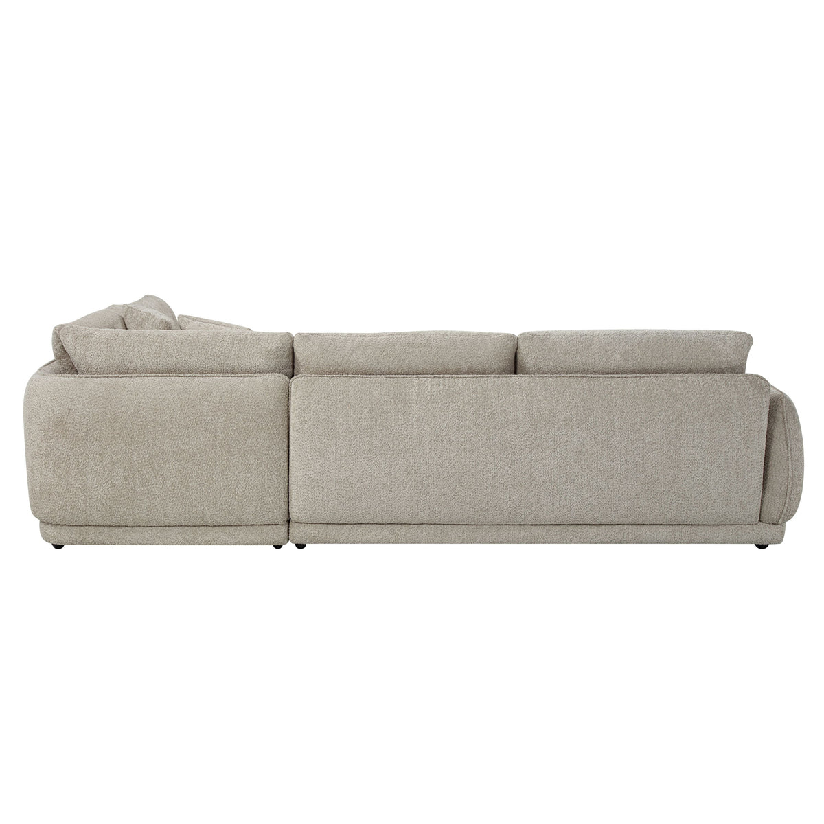 Jonina Beige Chenille Sectional Sofa – 104.5"W Sectional Sofa – view 7
