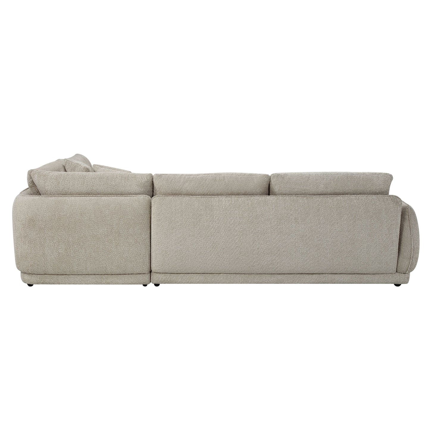 Jonina Beige Chenille Sectional Sofa – 104.5"W Sectional Sofa – view 7