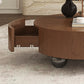 Juniper Walnut Solid Wood & MDF Coffee Table – 35.43" Round Coffee Table – view 14