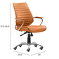 Enterprise Low Back Office Chair in Terracotta