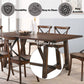Kaelyn Dark Oak Synthetic Wood Dining Table – view 5