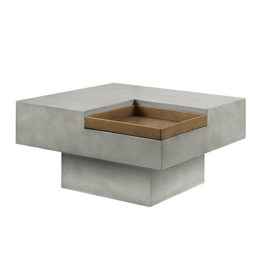 Kailano Gray Cement Coffee Table