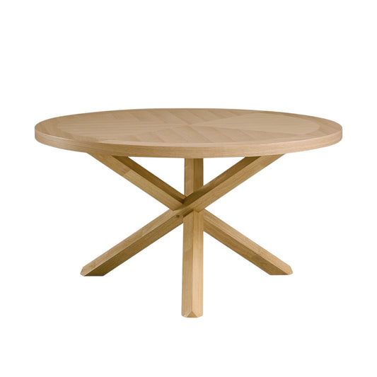 Kasem Oak Synthetic Wood Dining Table – 54" Round Dining Table