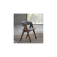 Keiki Gray Fabric & Walnut Finish Side Chair – Set of 2, Scandinavian Design – view 2