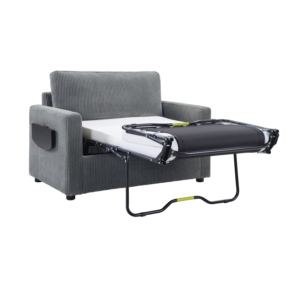 Kellan Corduroy Twin Sofa Bed – 47.2" Sleeper Loveseat with USB Ports – view 19