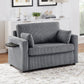 Kellan Corduroy Twin Sofa Bed – 47.2" Sleeper Loveseat with USB Ports – view 4
