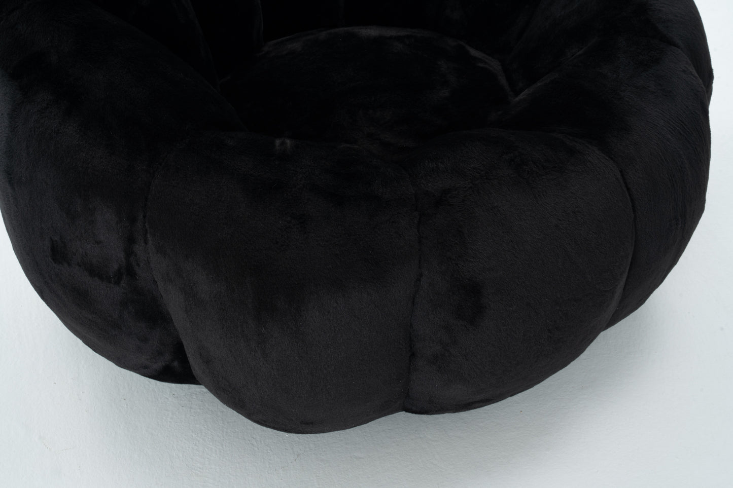 Kellan Faux Fur Bean Bag Chair – 45" Floral-Shaped Reading Chair – view 11
