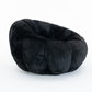 Kellan Faux Fur Bean Bag Chair – 45" Floral-Shaped Reading Chair – view 4