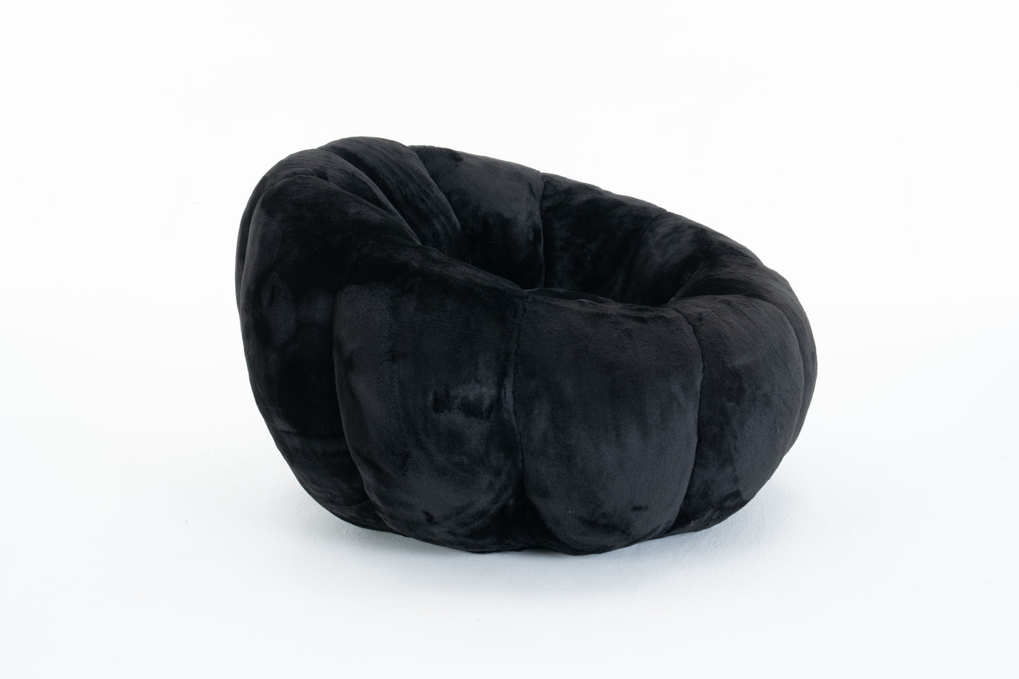 Kellan Faux Fur Bean Bag Chair – 45" Floral-Shaped Reading Chair – view 4