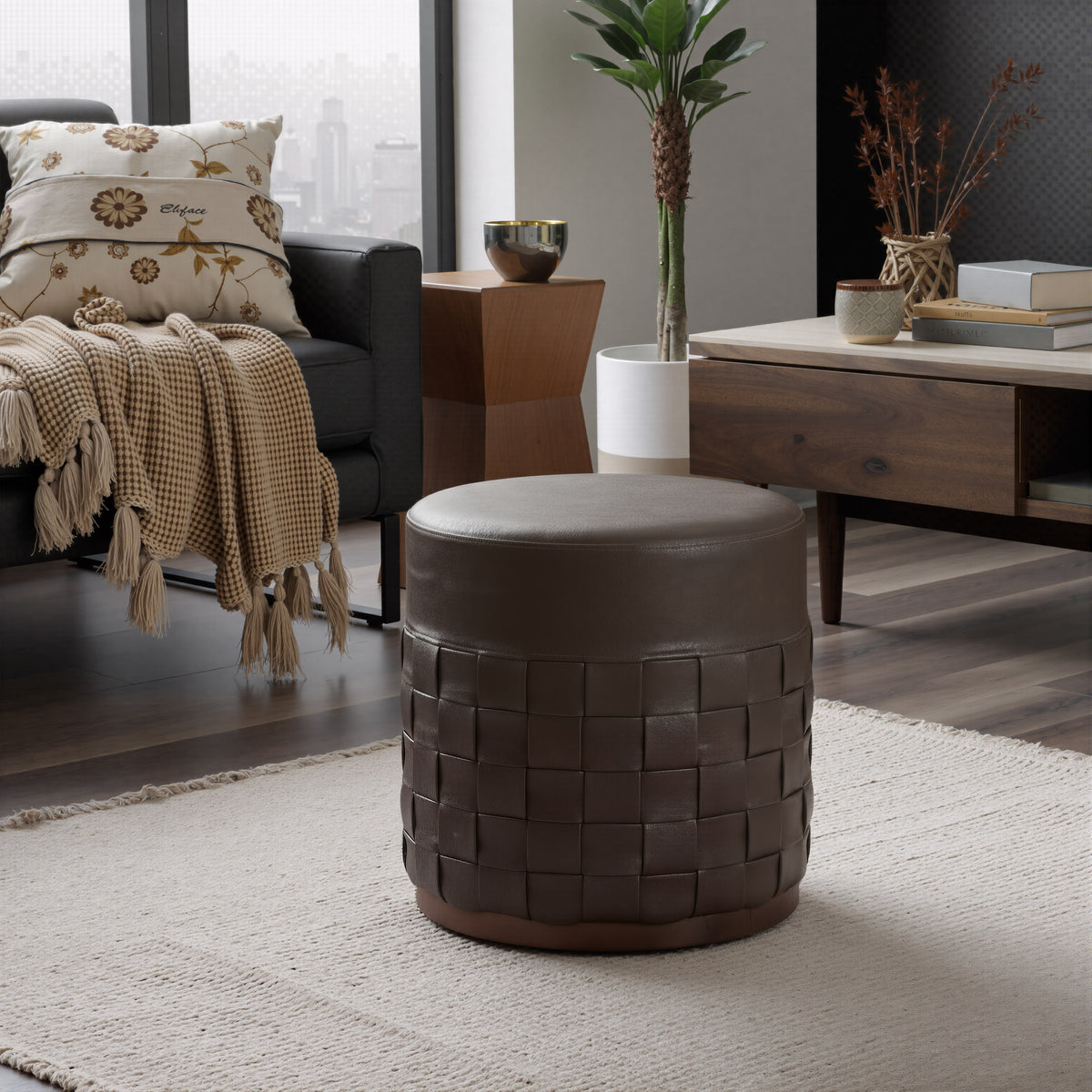 Filo Espresso Ottoman