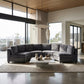 Kirwin Chenille Curved Modular Sectional Sofa – 8-Seat Semi-Circle Sectional – view 2
