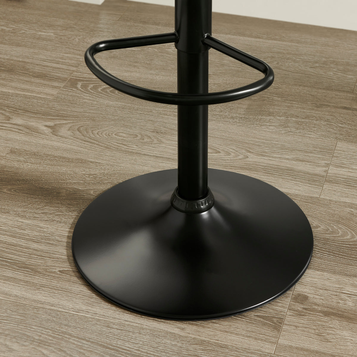 Kovyn Contemporary Adjustable Barstool – Set of 2, Camel Faux Leather – view 7
