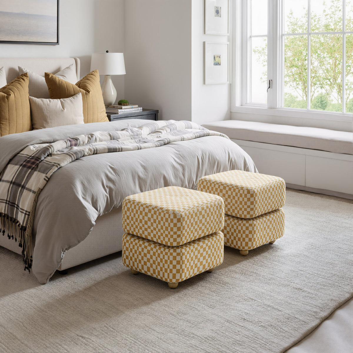 Haki Multicolor Ottoman