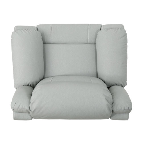 Modern Faux Leather Manual Swivel Recliner (2 Color Options)