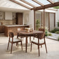 Kellua Dining Chair (Set of 2) in Beige & Walnut