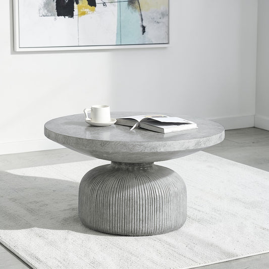 Laddie Gray Cement Coffee Table – view 2