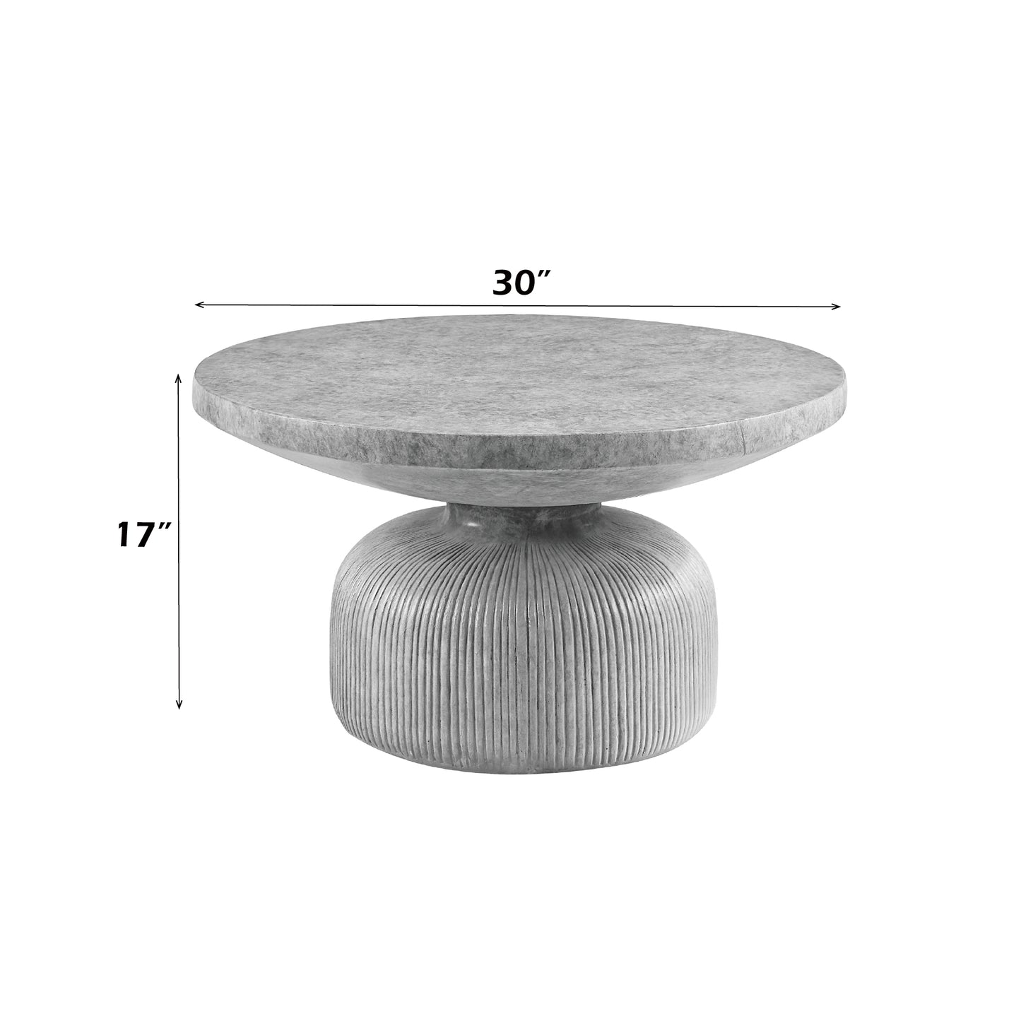 Laddie Gray Cement Coffee Table – view 3