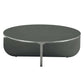 Lamond Dark Olive High Gloss Coffee Table – 39” Square Modern Table with sleek, contemporary design and rich color.