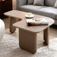 Larkin L-Shape Coffee Table – Khaki Fiberboard, 35.4" Nesting Design – view 3