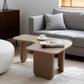 Larkin L-Shape Coffee Table – Khaki Fiberboard, 35.4" Nesting Design – view 5