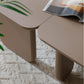 Larkin L-Shape Coffee Table – Khaki Fiberboard, 35.4" Nesting Design – view 9