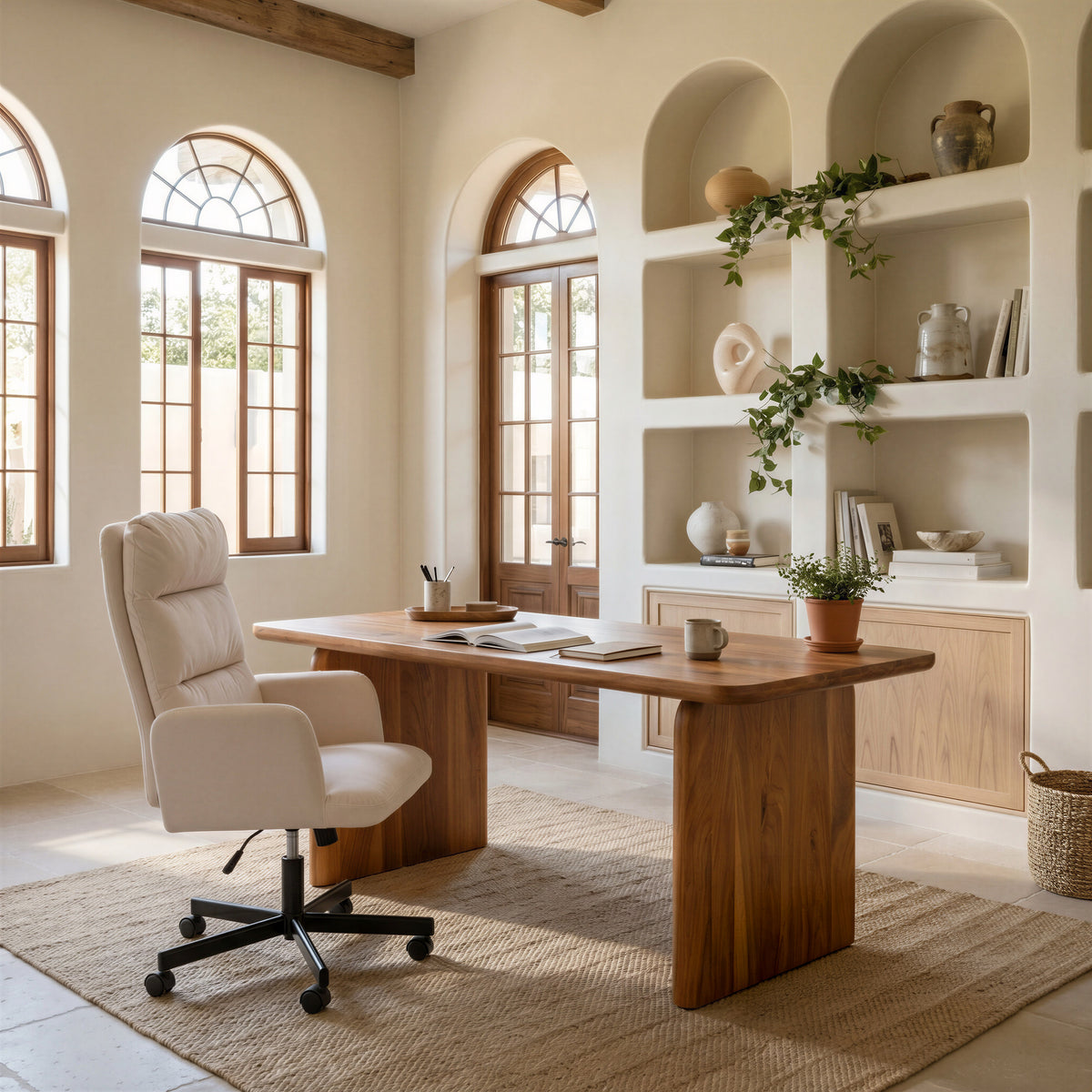 Sable Office Chair in Ivory