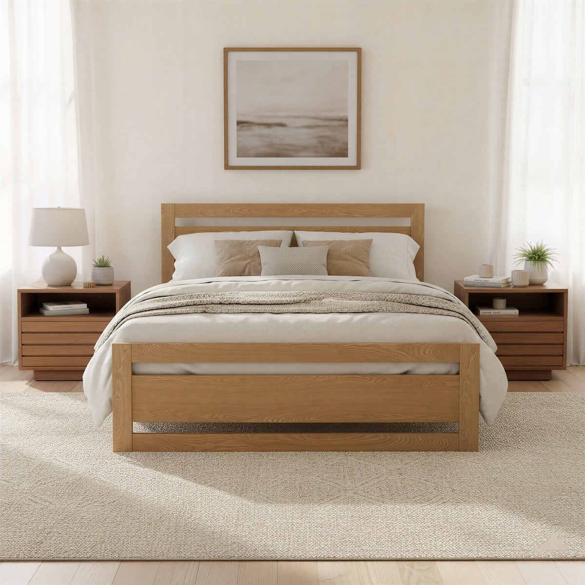 Repos Queen Bed in Brown