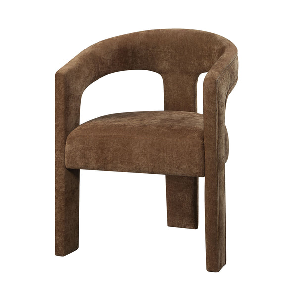 Leonardo Brown Linen Arm Chair (Set of 2)