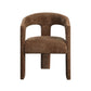 Leonardo Brown Linen Arm Chair (Set of 2) – view 2