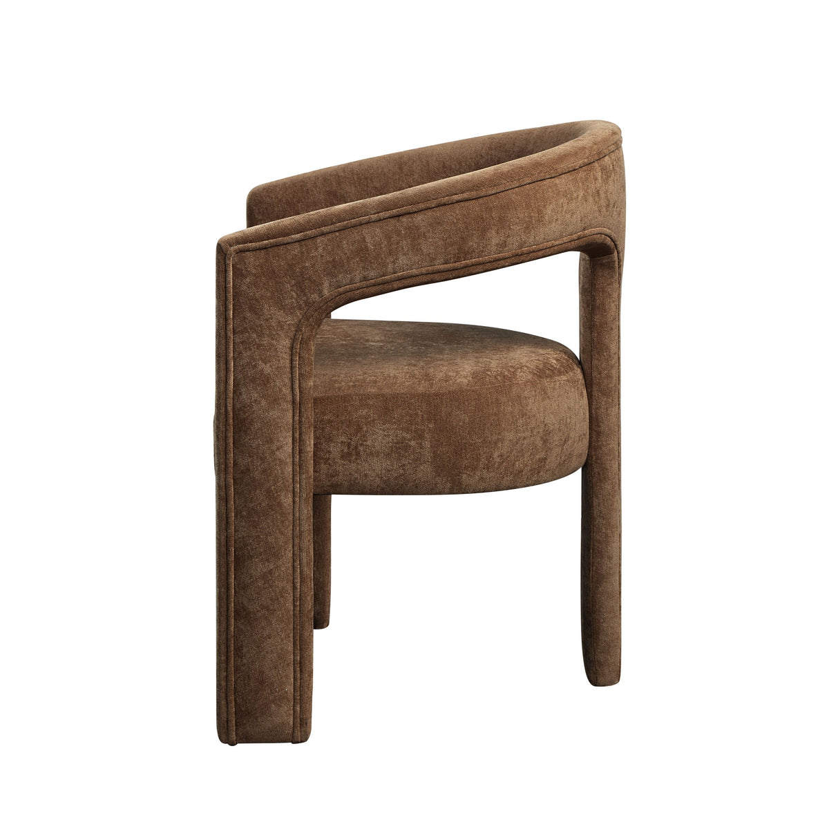 Leonardo Brown Linen Arm Chair (Set of 2) – view 3