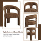 Leonardo Brown Linen Arm Chair (Set of 2) – view 7