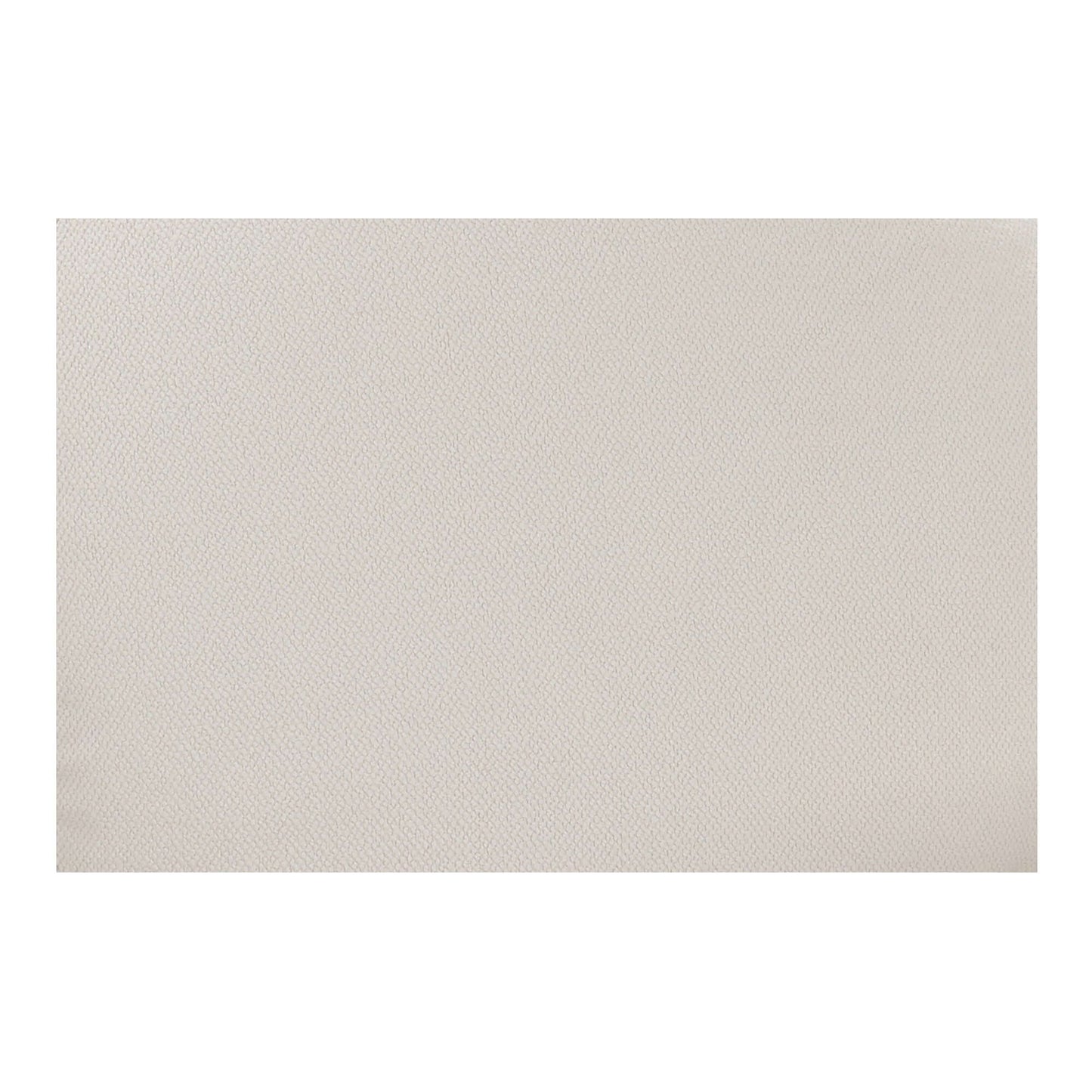 Rialto White Performance Fabric Sofa with Curved Back & Toss Cushions | Modern Sofa fabric swatch in soft textured finish.