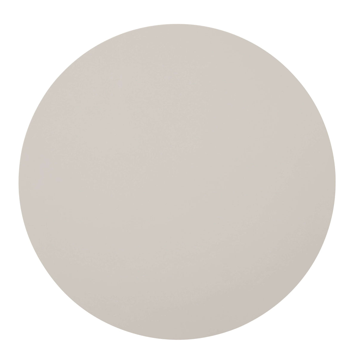 Joane Light Gray High Gloss End Table 24" round top in soft neutral light gray tone.