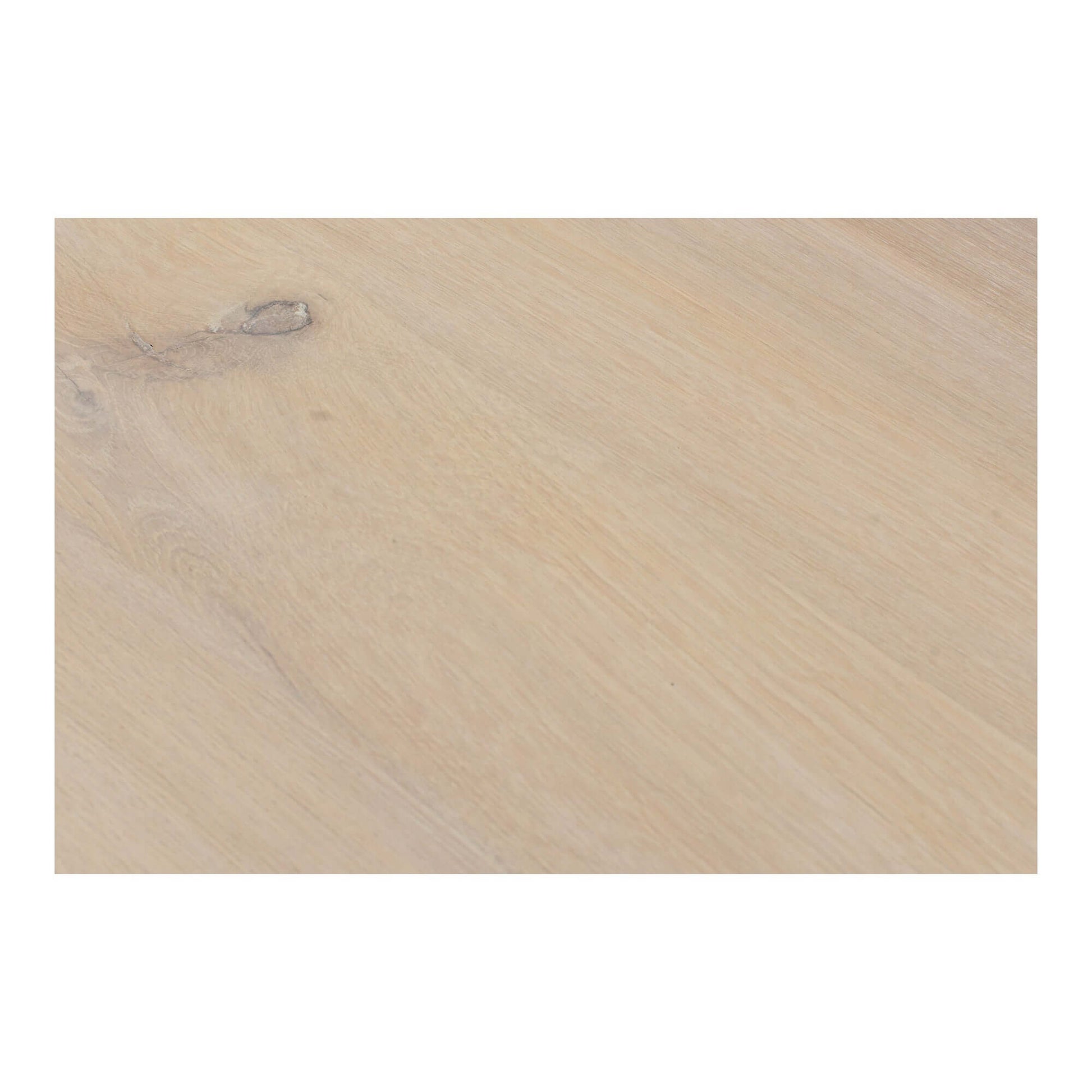 88" Bird Live Edge Oak Dining Table with Sculptural Iron Base – Seats 6 - natural oak tabletop detail.