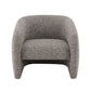 Livia Brown & Gray Tweed Accent Chair featuring a modern design and textured upholstery for stylish comfort.