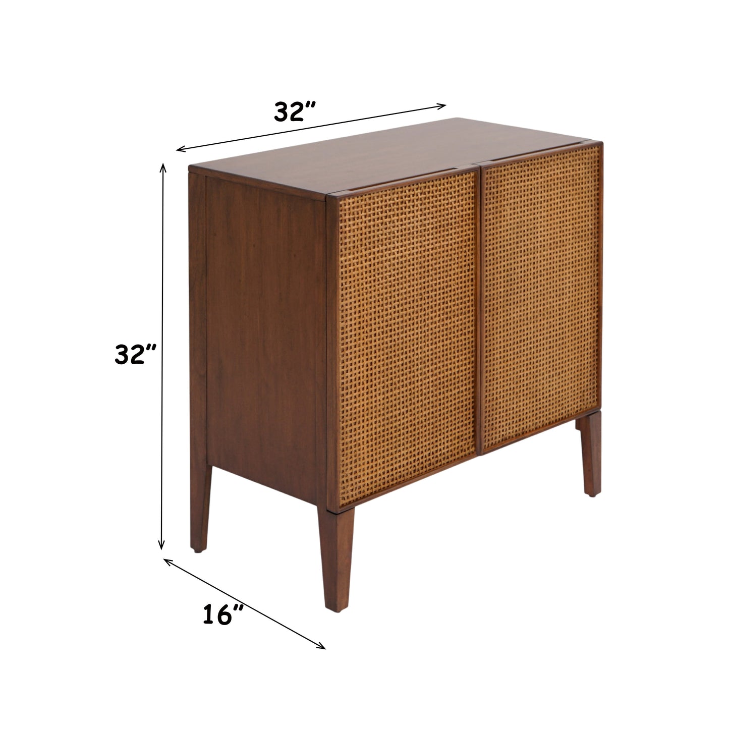 Lois Walnut MDF Cabinet – view 3