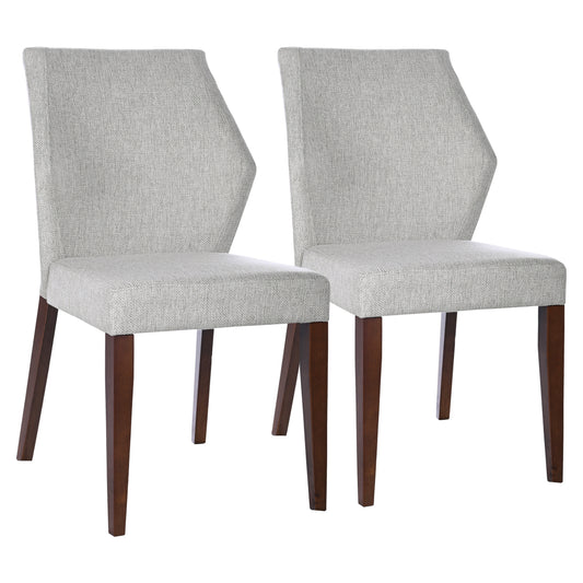 Luca Light Gray Fabric Dining Chair – 25" Mid-Century Modern Dining Chair