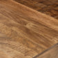 Luxvil 43" Premium Solid Wood Coffee Table with Storage Drawer showcasing beautiful wood grain and craftsmanship.