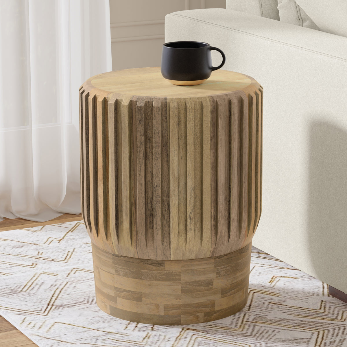 Lyall Brown Wood Accent Table – 16" Accent Table – view 2
