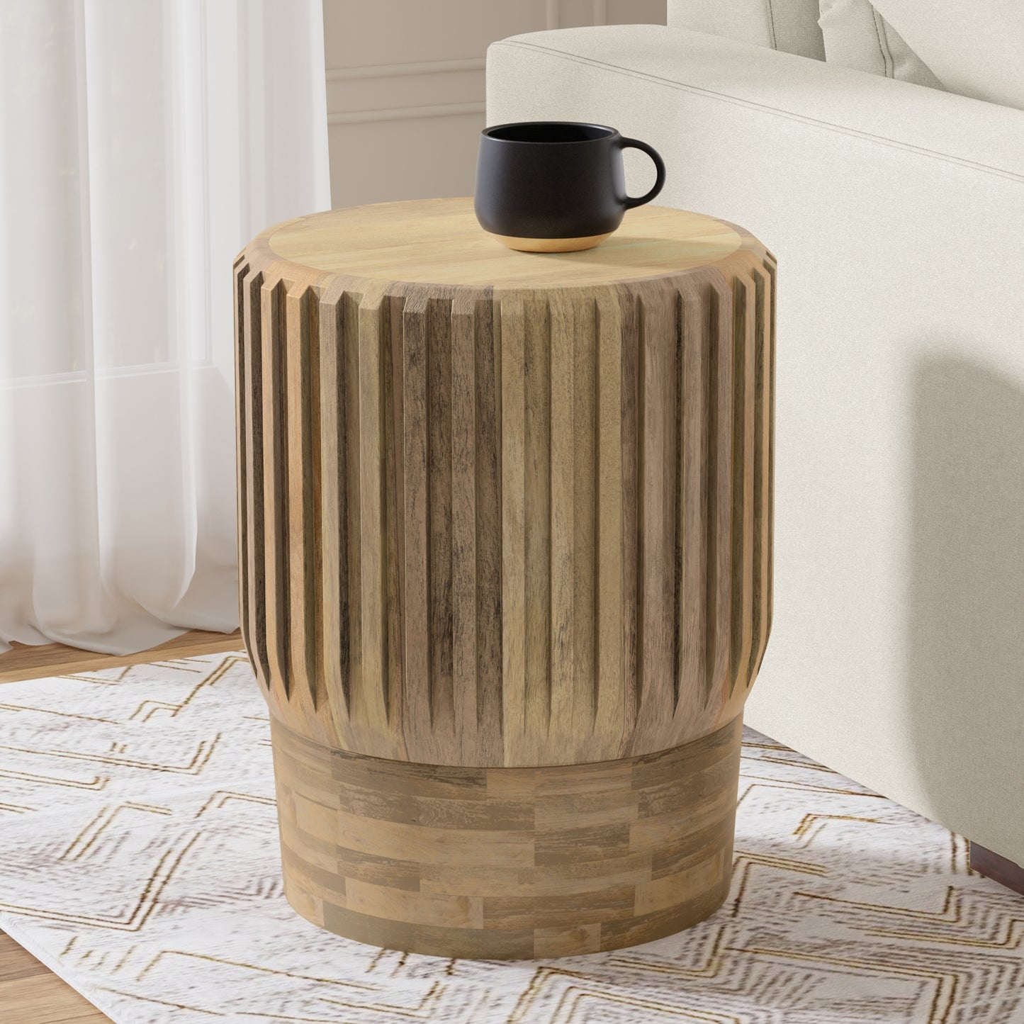 Lyall Brown Wood Accent Table – 16" Accent Table – view 2