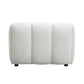 Manilla Ivory White Linen Accent Chair – 41"W Accent Chair – view 5