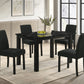 Marchetti Black Faux Marble Dining Table – Rectangular, Seats 4 – view 2