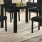 Marchetti Black Faux Marble Dining Table – Rectangular, Seats 4 – view 4