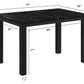 Marchetti Black Faux Marble Dining Table – Rectangular, Seats 4 – view 5