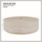 Marigold Marble Fiberglass Coffee Table – 39.37" Round Coffee Table – view 6