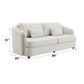 Mariko Beige Linen Living Room Set – 5-Seat Living Room Set – view 14