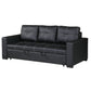 Marisela Black Faux Leather Sofa – Sofa