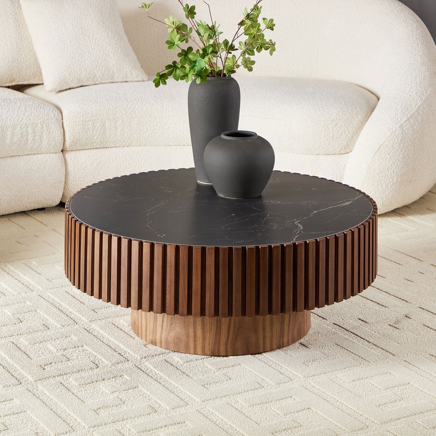 Marisol Walnut MDF Coffee Table – 35.4" Coffee Table – view 10