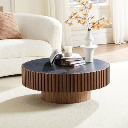 Marisol Walnut MDF Coffee Table – 35.4" Coffee Table – view 2
