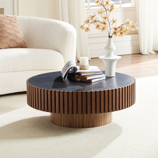 Marisol Walnut MDF Coffee Table – 35.4" Coffee Table – view 2